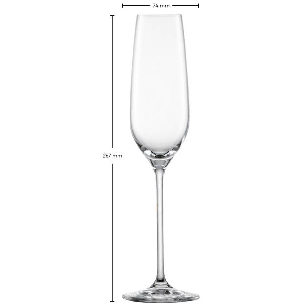 Schott Zwiesel Fortissimo Champagneglas - 240ml - 4 glazen