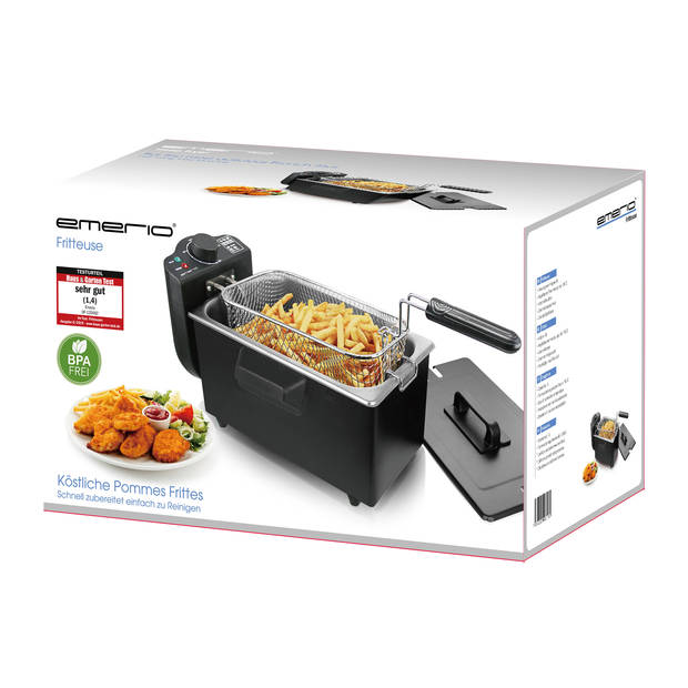 Emerio DF-120482.2 friteuse zwart 3L 2.000W