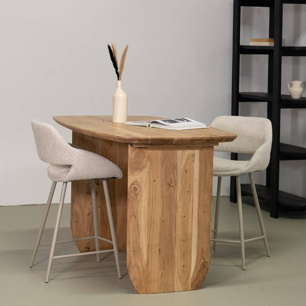 Giga Meubel - Countertafel Deens Ovaal 150cm - Naturel Acaciahout - Steve