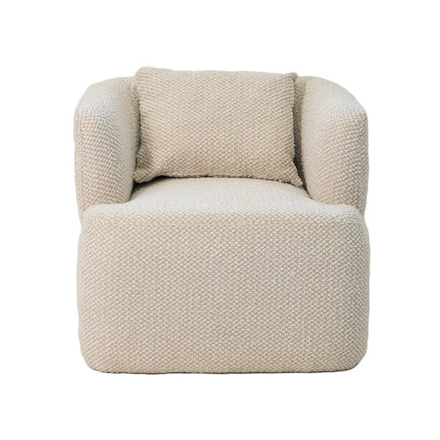 Giga Meubel - Fauteuil Beige Bouclé - Zitdiepte 64cm - Ollie