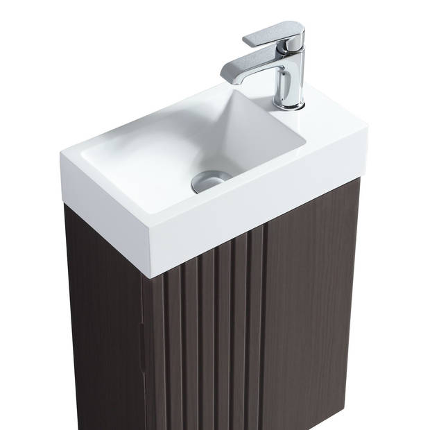 Badplaats Toiletmeubel Oslo 40cm - bruin eiken