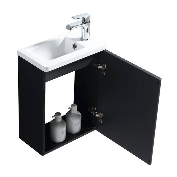 Badplaats Toiletmeubel Faro 40cm - mat zwart