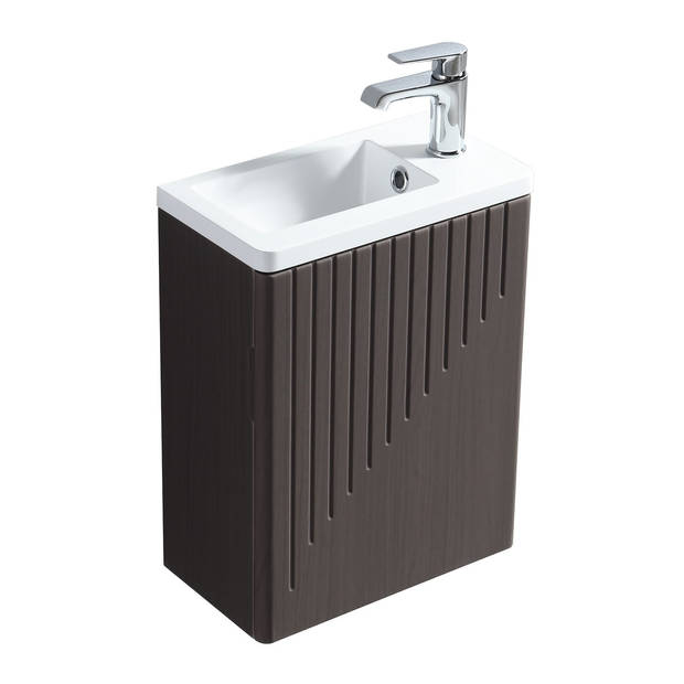 Badplaats Toiletmeubel Faro 40cm - bruin eiken