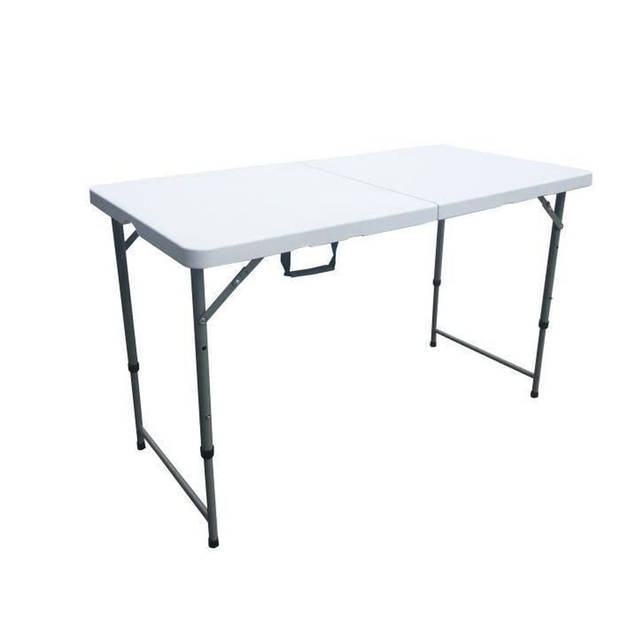 Klaptafel - 120 cm - 4 personen - Gepoedercoate stalen buizen, Ø 25 x 1 mm