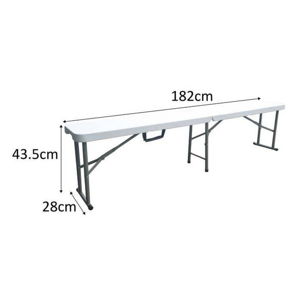 Vouwbank voor receptietafel 180 cm