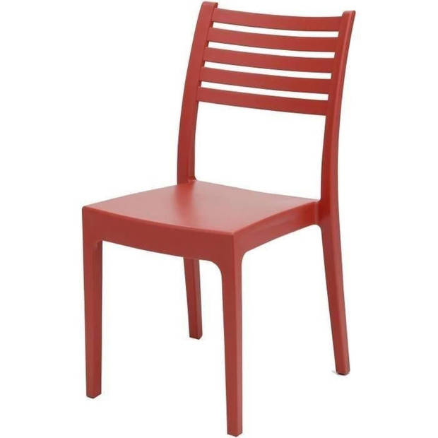 Set van 4 Olimpia Areta Garden stoelen - 52 x 46 x H 86 cm - Rood