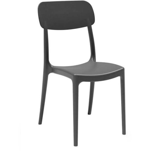 Set van 4 Calipso Areta Garden stoelen - 53 x 46 x H 88 cm - zwart
