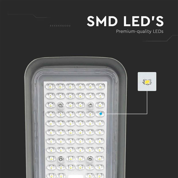 V-TAC VT-150030ST LED Straatverlichting - Slim Straatverlichting - IP65 - Zwart - 30 Watt - 2505 Lumen - 4000K