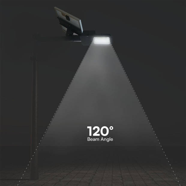 V-TAC VT-ST201 Solarlampen - Straatlantaarns op zonne-energie - IP65 - 6500K