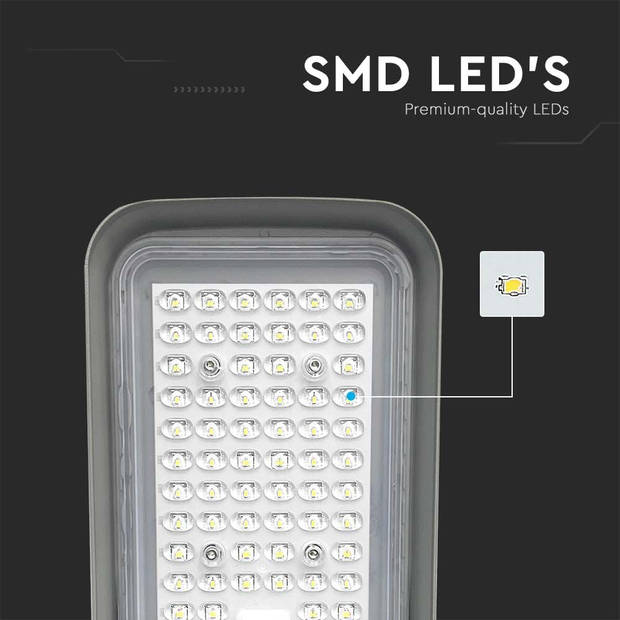 V-TAC VT-150100ST LED Straatverlichting - Slim Straatverlichting - IP65 - Zwart - 100 Watt - 8700 Lumen - 6500K