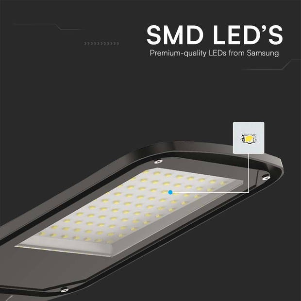 V-TAC VT-15110ST LED-straatverlichting - smalle straatverlichting - IP65 - 100 watt - 8700 lumen - 4000K