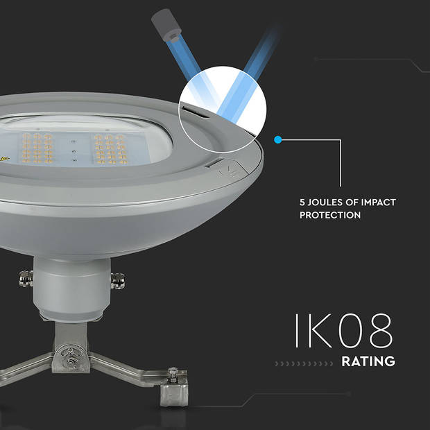 V-TAC VT-115ST LED Straatverlichting - 130lm/w - Samsung - IP65 - Grijs - 100 Watt - 13000 Lumen - 4000K - 5 Jaar