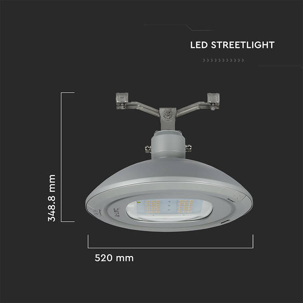 V-TAC VT-115ST LED Straatverlichting - 130lm/w - Samsung - IP65 - Grijs - 100 Watt - 13000 Lumen - 4000K - 5 Jaar