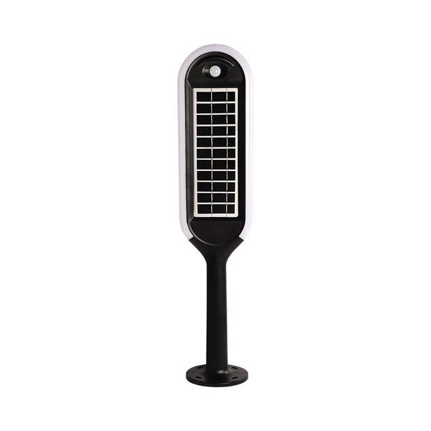 V-TAC VT-945 Solarlampen - Solar Meerpaalverlichting - IP65 - Wit+Zwart - 5 Watt - 400 Lumen - 4000 K