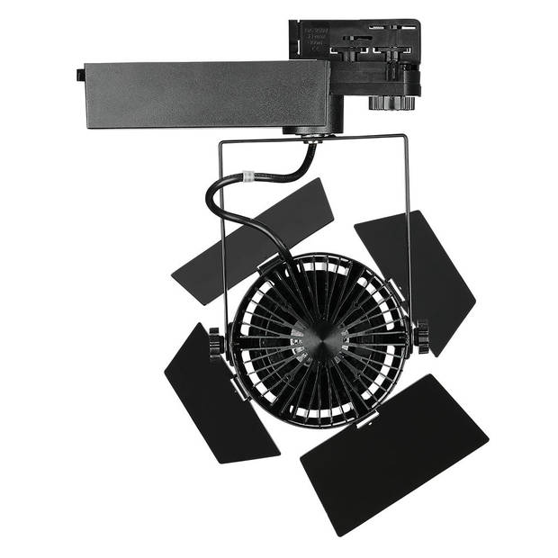 V-TAC VT-433-B-N LED Tracklights - Rolluik Tracklights - Samsung - IP20 - Zwart - 33 Watt - 3000 Lumen - 3000K - 5