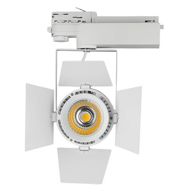 V-TAC VT-433-W LED Tracklights - Rolluik Tracklights - Samsung - IP20 - Wit - 33 Watt - 2640 Lumen - 3000K - 5 Jaar