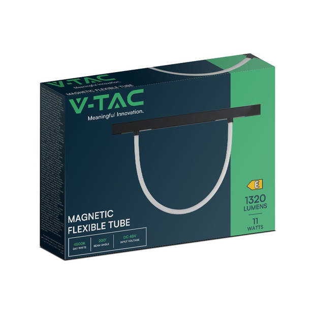 V-TAC VT-42112 LED Tracklights - Magnetische Tracklights - IP20 - Zwart - 11 Watt - 1270 Lumen - 3000K