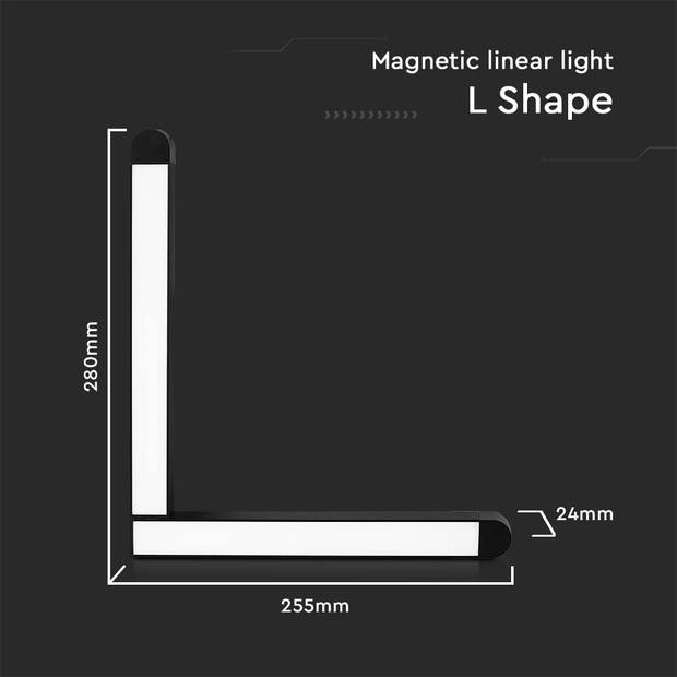 V-TAC VT-42025 LED Tracklights - Magnetische Tracklights - IP20 - 25 Watt - 2850 Lumen - 4000K