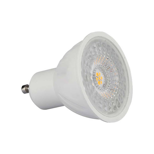 V-TAC VT-247 LED Spots - GU10 Lens 110° - - 445lm/w - Samsung - IP20 - 6 Watt - 445 Lumen - 3000K - 5 Jaar