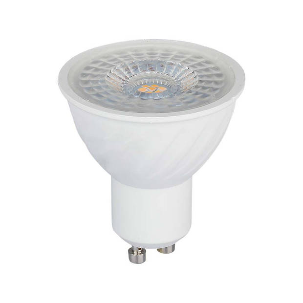 V-TAC VT-247 LED Spots - GU10 Lens 110° - - 445lm/w - Samsung - IP20 - 6 Watt - 445 Lumen - 3000K - 5 Jaar