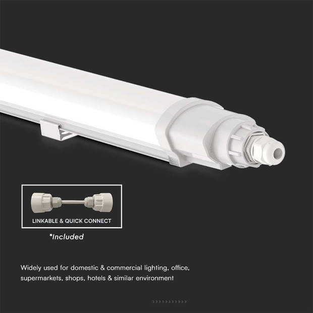 V-TAC VT-80150 LED Armaturen - Koppelbare Serie - IP65 - 48 Watt - 5200 Lumen - 4000K