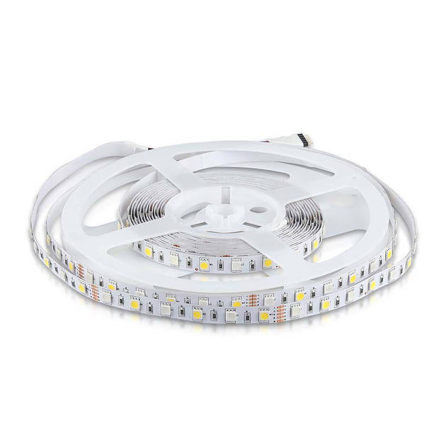 V-TAC VT-5050 60-IP20-N LED Stripverlichting - Striplights 5050 - 60 - IP20 - RGB+6400K - 5m Rol