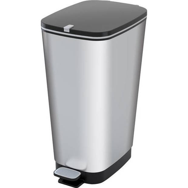 Kis Chic Bin Pedaalemmer - 50L - zilver