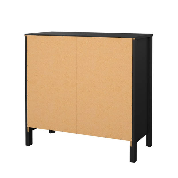 Madrid dressoir 2 deuren 1 lade zwart mat.