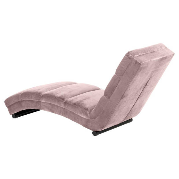 Curve chaise longue velours oudroze.