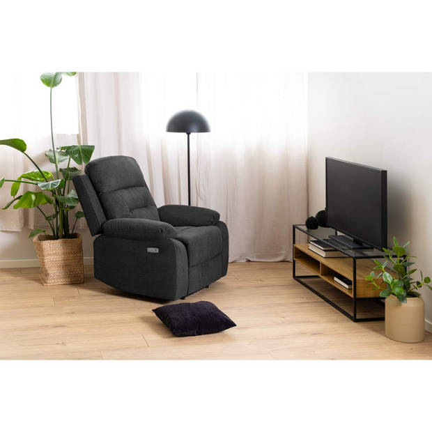 Vanny fauteuil recliner elektrisch grijs.