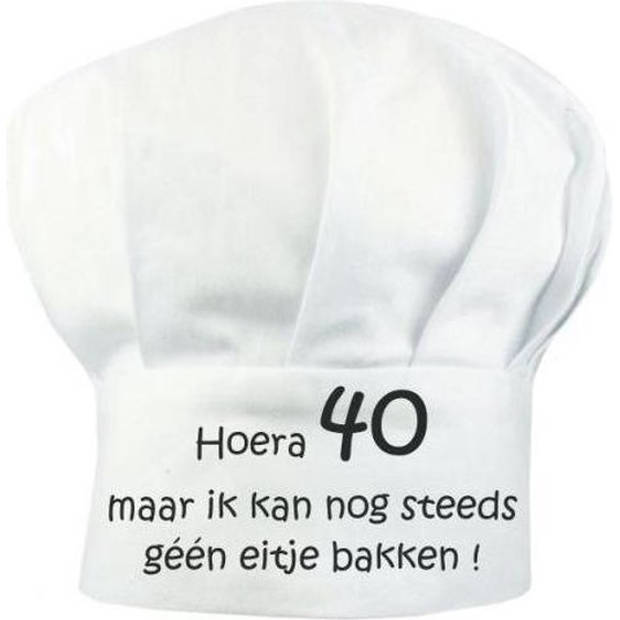 Benza Koksmuts voor volwassenen - Hoera 40 maar ik kan nog steeds géén eitje bakken!