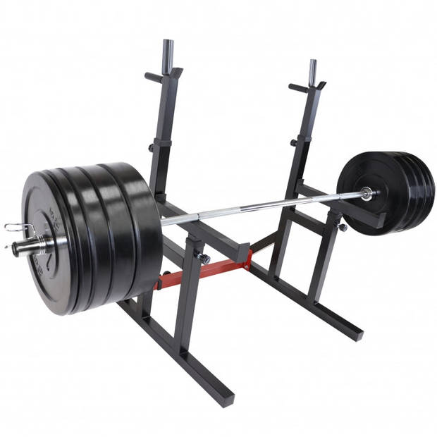 Gorilla Sports Squat Rack met 167 kg Olympische Halterset - Professioneel - Power Rack - Halter met Gewichten