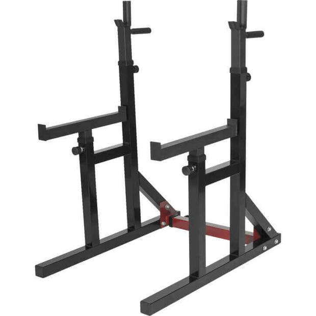 Gorilla Sports Squat Rack met 167 kg Olympische Halterset - Professioneel - Power Rack - Halter met Gewichten