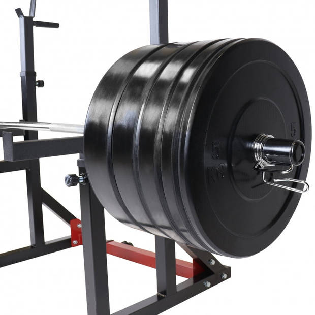 Gorilla Sports Squat Rack met 167 kg Olympische Halterset - Professioneel - Power Rack - Halter met Gewichten