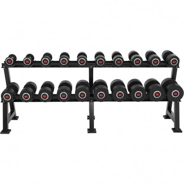 Gorilla Sports Dumbell rek met 325 kg halters - Opslag rack met Gewichten