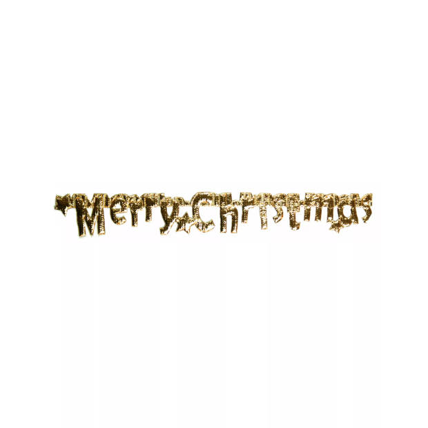 Lint Merry Christmas 20mm goud