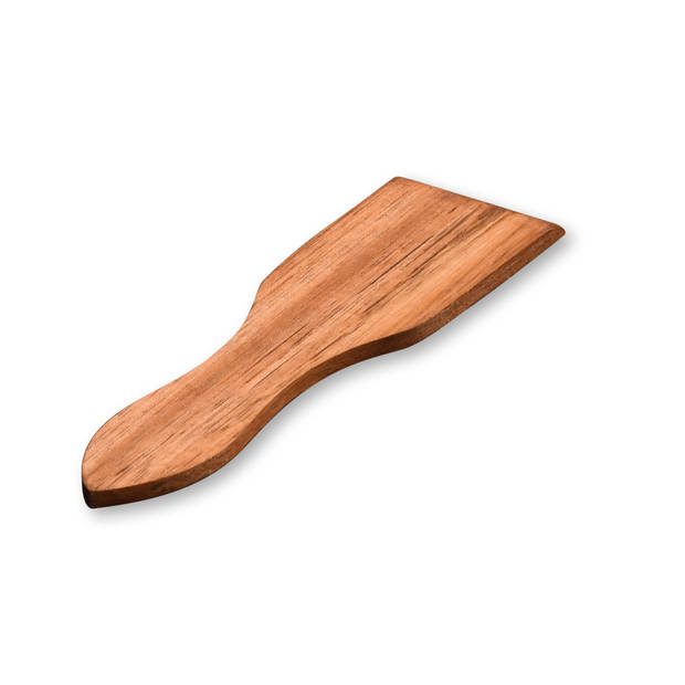 Kesper Gourmetspatels - 16x - acacia hout - 13 x 4 cm - gourmetten - racletten - grillen - Keukenspatels