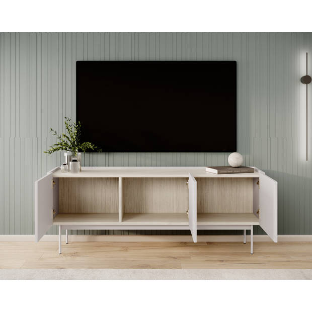 Meubella TV-Meubel Calella - Beige - 144 cm