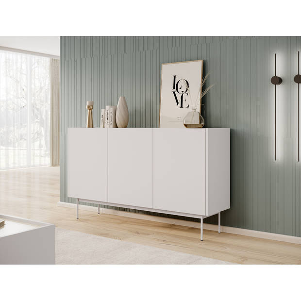 Meubella Dressoir Calella - Beige - 144 cm