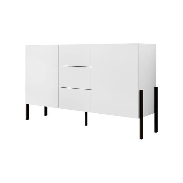 Meubella Dressoir Jordy - Wit - 154 cm