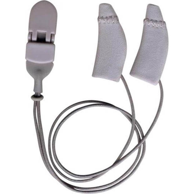 Ear Gear - Mini Curved - Grijs - met koord - hoortoestellen - tegen vocht en wind