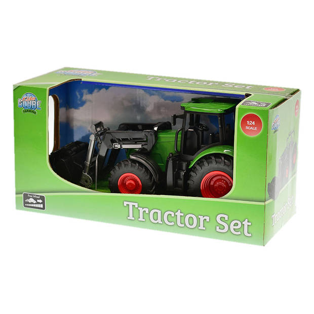 Tractor freewheel +frontlader 27cm groen