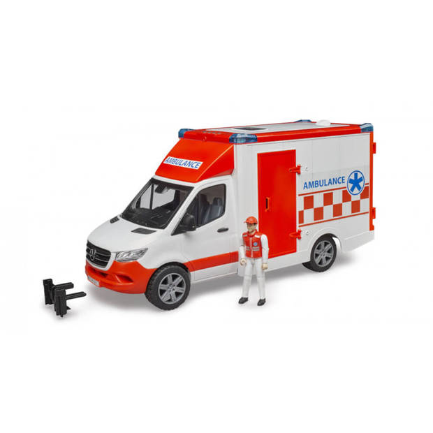 Bruder MB ambulance met chauffeur