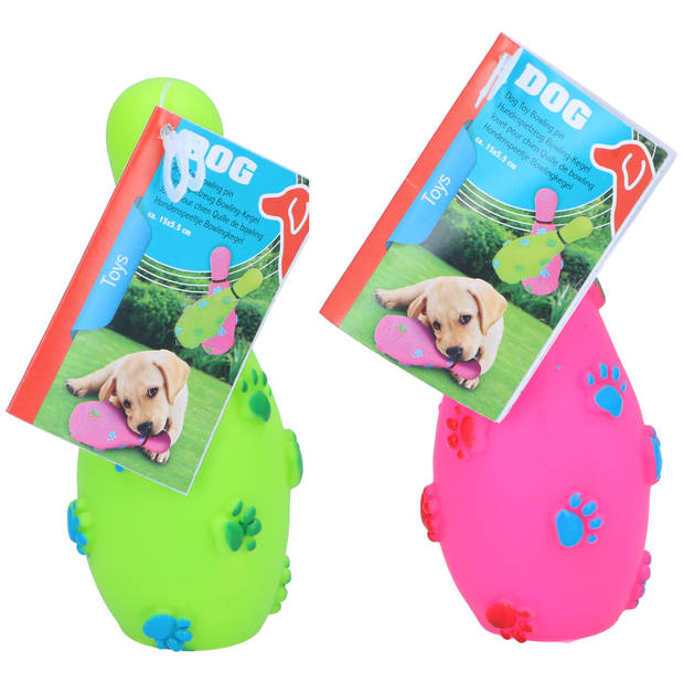 maxxpro Honden Speelgoed Kegel - Puppy Speelgoed - 1 Willekeurige Kleur - Hondenspeeltje - Groen of Roze