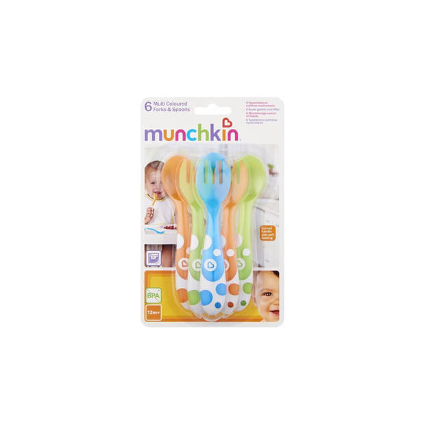 Munchkin - 6 Multi Gekleurde Lepels - Peuterbestekset