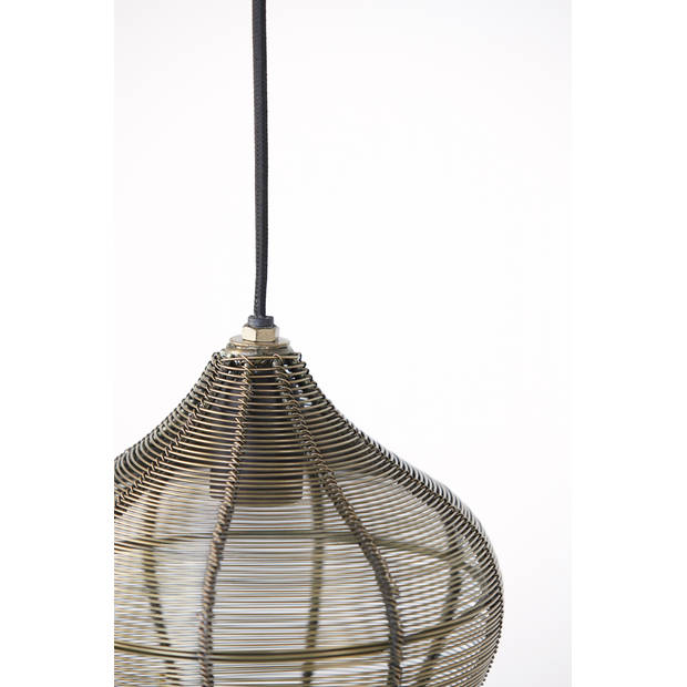 Light & Living - Hanglamp ALVARO - Ø27x29.5cm - Brons