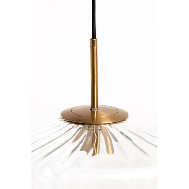 Light & Living - Hanglamp PLEAT - Ø40x17cm - Helder