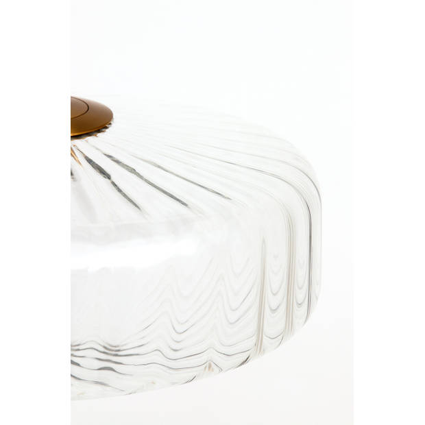 Light & Living - Hanglamp PLEAT - Ø40x17cm - Helder