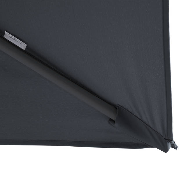 AXI Nima Zweefparasol Rechthoekig 300 x 300 cm in Antraciet / Grijs Parasol voor tuin met Aluminium Frame