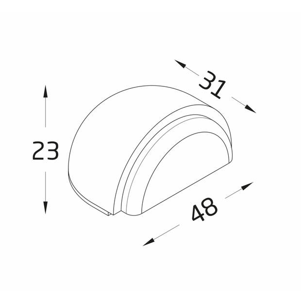 AMIG Deurstop/deurmagneet - D48mm - zelfklevend - beuken - houtA  - Deurstoppers